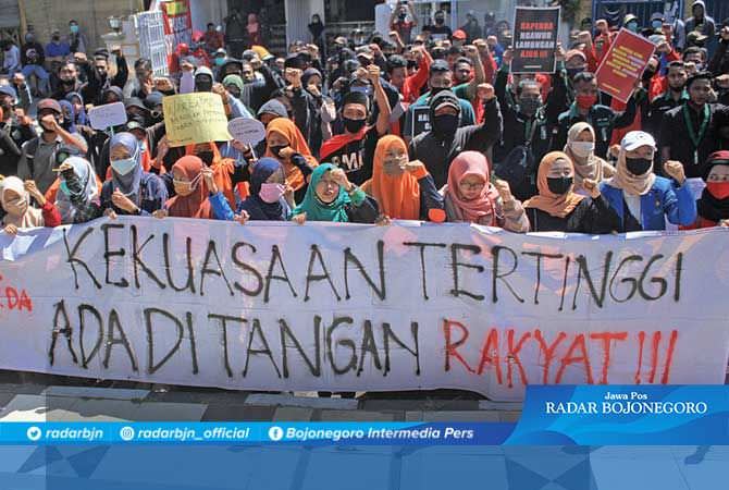Aliansi Mahasiswa Lamongan Terus Suarakan Tolak Raperda RTRW