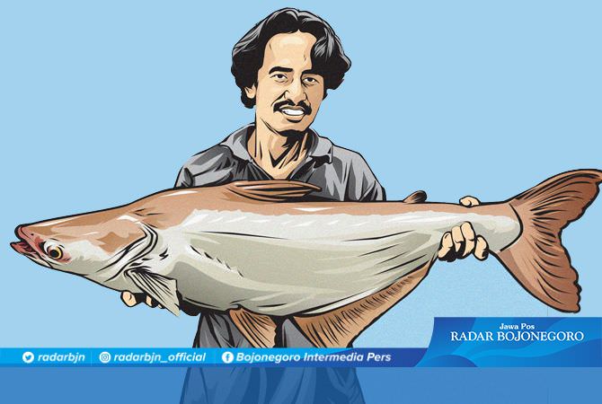 BERBURU IKAN JUMBO KETIKA BENGAWAN SOLO SURUT
