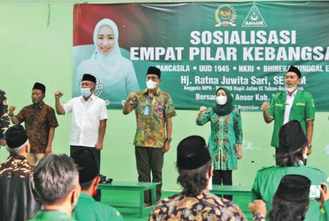 Ratna Juwita Sari Sosialisasi Empat Pilar MPR RI Bersama Ansor
