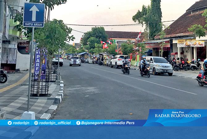 Urai Kemacetan, Jalan Kartini Bojonegoro Dibuat Satu Arah