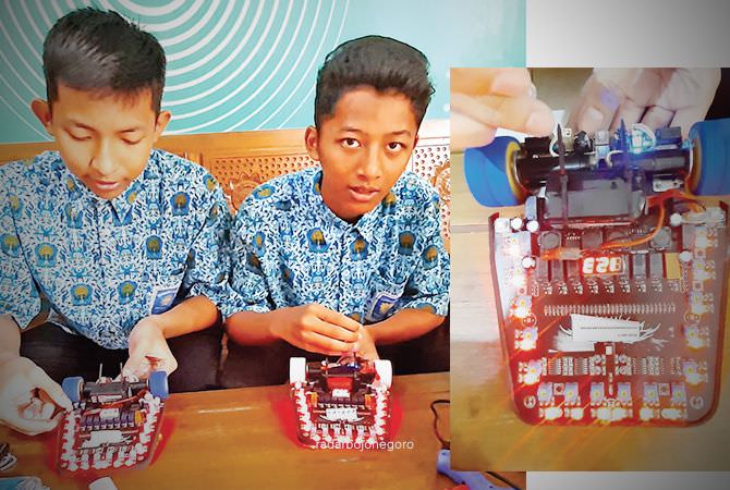 Komponen Robot dari Jerman, Juga Dibuat Sendiri dari Bahan Bekas