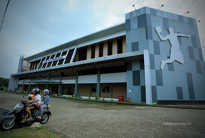 SIAP DiGUNAKAN: Gor Dabonsia Maret mendatang bakal digunakan untuk Venue Pra-Porprov Pencak Silat. (M. Nurcholish/R.Bjn)