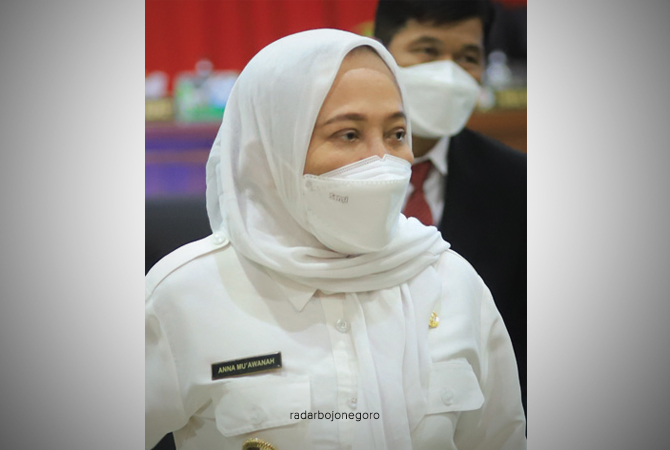 Anna Mu’awanah, Bupati Bojonegoro (M.Nurcholis/RDR.BJN)