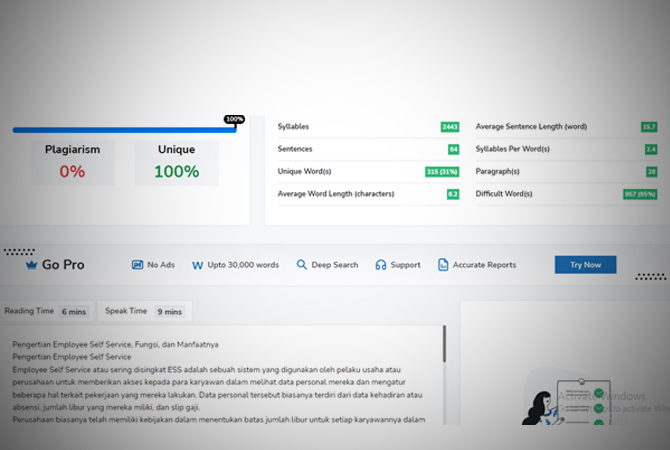 META DESCRIPTION: Employee Self Service atau ESS adalah sistem yang digunakan oleh perusahaan untuk memberikan akses kepada para karyawan dalam melihat data personal mereka. (Istimewa For RDR.BJN)