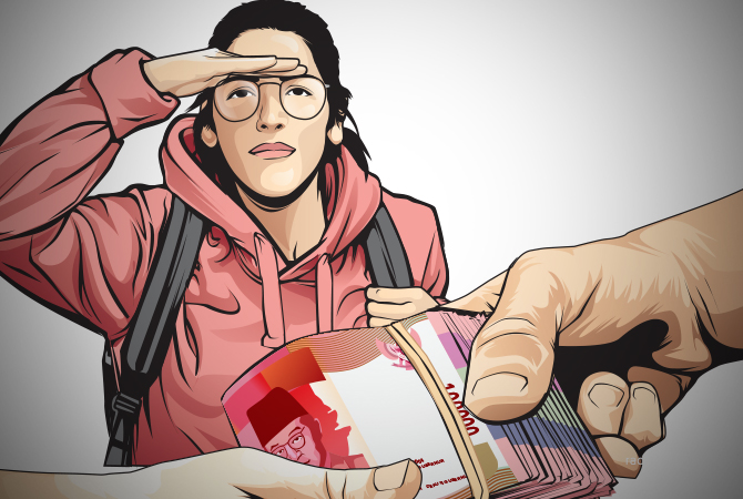 ILustrasi beasiswa (Ainur Ochiem/RDR.BJN)