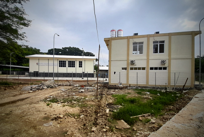 BELUM DIPAKAI: Proyek RPH di Desa Banjarsari ini ada gugatan kepemilikan lahan. Sidang berlangsung di PN Bojonegoro. (DOKUMENTASI RDR.BJN)