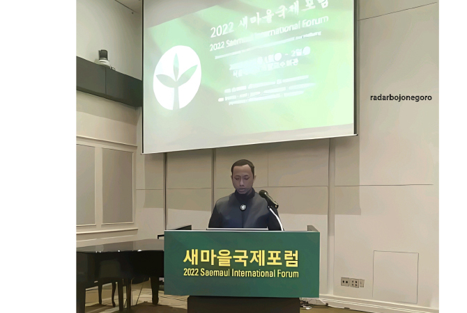 Slamet Supriyadi Mahasiswa S-2 di Korea Selatan Ubah Kulit Singkong Jadi Plastik. (IST/RDR.BJN)