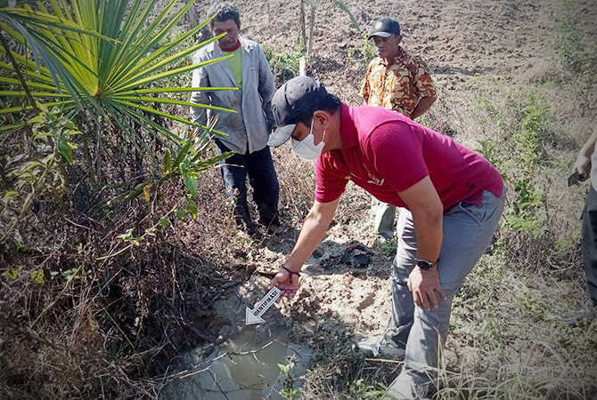 TKP: Polsek Jati Melakukan Olah TKP (RAHUL OSCARA/RDR.BLORA)