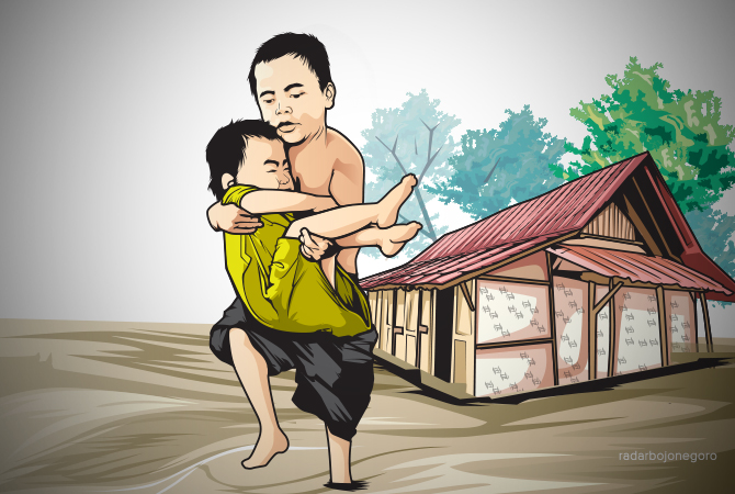 Ilustrasi warga miskin (AINUR OCHIEM/RDR.BJN)