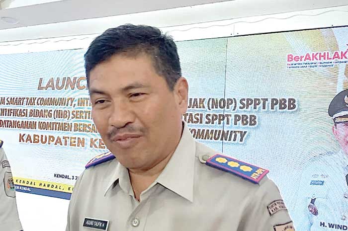 Kepala Badan Pertanahan Nasional (BPN) Kabupaten Kendal Agung Taufik Hidayat.