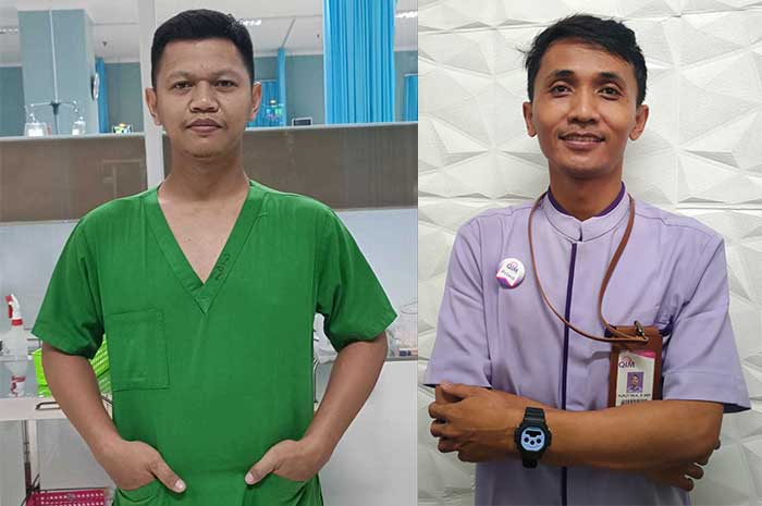 Caraka (kiri) dan Puput Tri Atmaja (kanan)