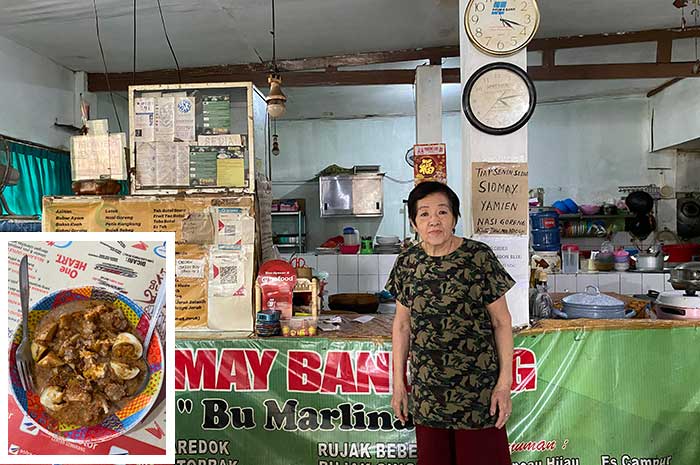 Marlina, pemilik Rumah Makan Siomay Bandung Ibu Marlina di Kelurahan Panggung Lor, Semarang Utara.
