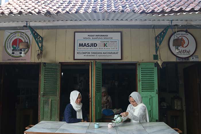 Kafe Sekayoe &ldquo;Gethe&rdquo; yang terletak di Kampung Sekayu, salah satu wilayah bersejarah di Semarang.