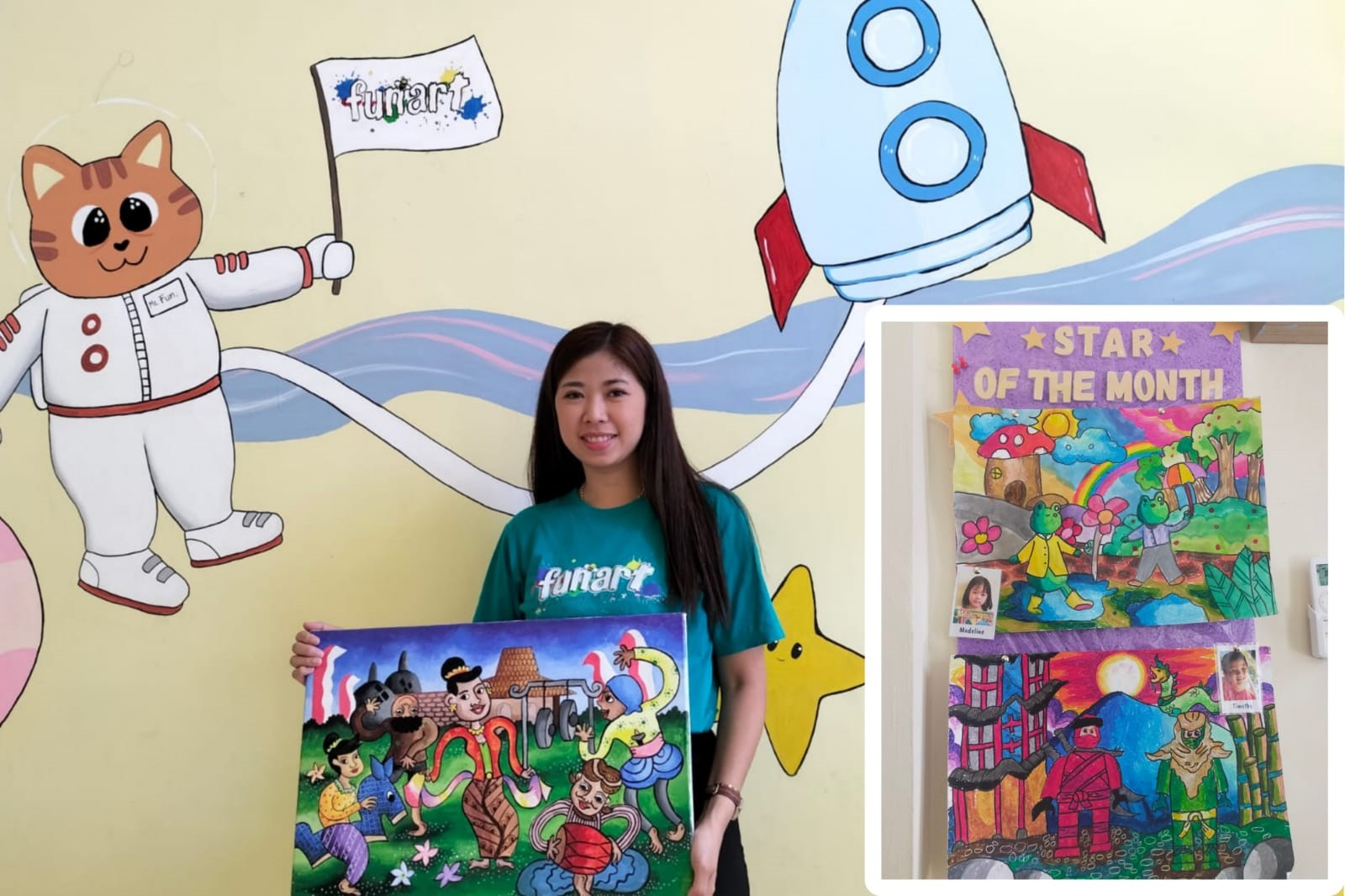 Angela Stefany Budi, pemilik Fun Art Semarang di Tawangsari, Semarang Barat, Kota Semarang Selasa (26/7/2023).