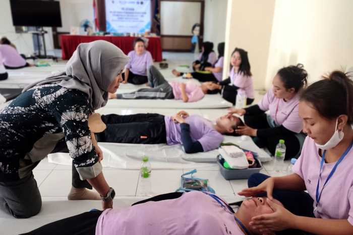 Warga binaan LPP Semarang antusias mengikuti pelatihan kecantikan kulit dan rambut, Rabu (2/8).&nbsp;