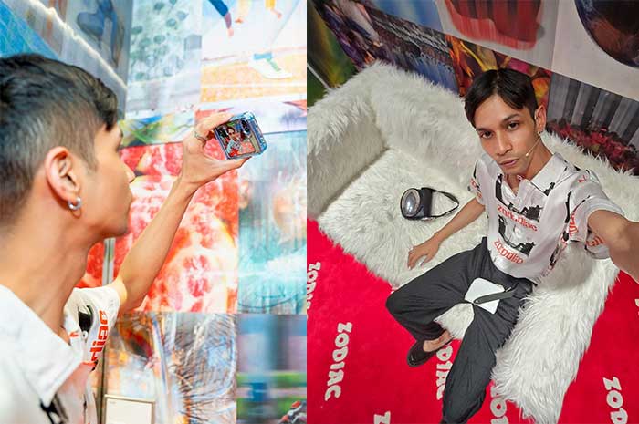 Flex Window (Cover screen) pada Galaxy Z Flip5 yang semakin besar, memberikan pengalaman selfie terbaik untuk penggunanya.