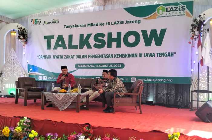 Suasana Talkshow Milad ke-16 Lazis Jateng, Jumat (11/8). F