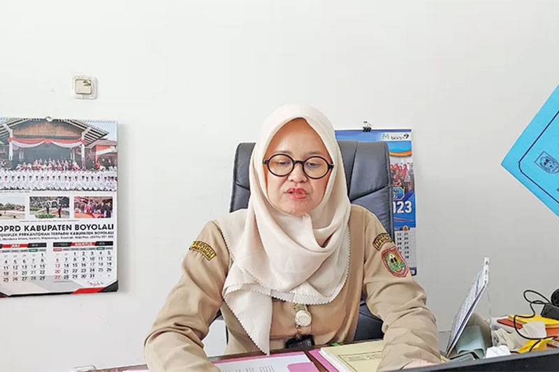 Kepala DP2KBP3A Boyolali Ratri S. Survivalina (RAGIL LISTIYO/RADAR SOLO)