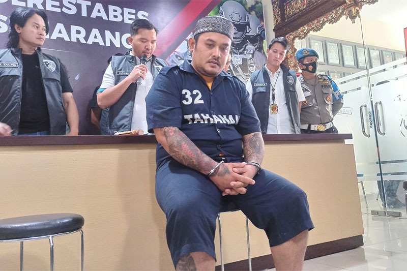 RILIS KASUS : Pelaku pembacokan yang menewaskan Andi Prasetyo di Jalan Saputan Raya sudah menyerahkan diri ke polisi.