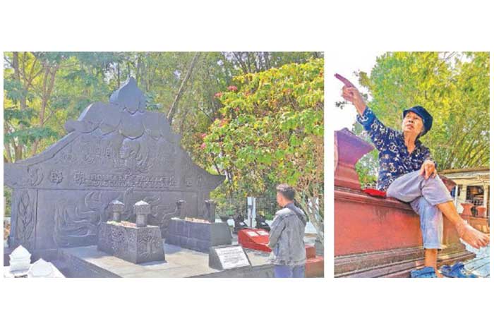 Makam pahlawan nasional dr Cipto Mangunkusumo di pemakaman Watu Ceper, Kelurahan Kupang, Kecamatan Ambarawa. (kanan) Suwarsinah.