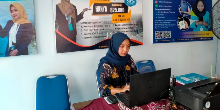 PROMO: Perumda Air Minum Tirta Kajen membuka pelayanan di stan PRK.