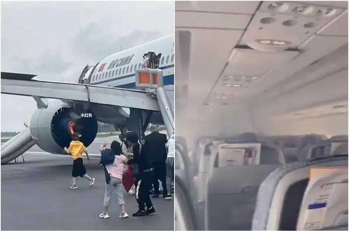 Maskapai China Air alami kebakaran mesin dan harus mendarat darurat di Singapura. (The Strait Times)