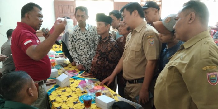 SOSIALISASI : Suasana agenda sosialisasi bahaya narkoba yang digelar di Desa Kalisalak, Kecamatan Limpung.