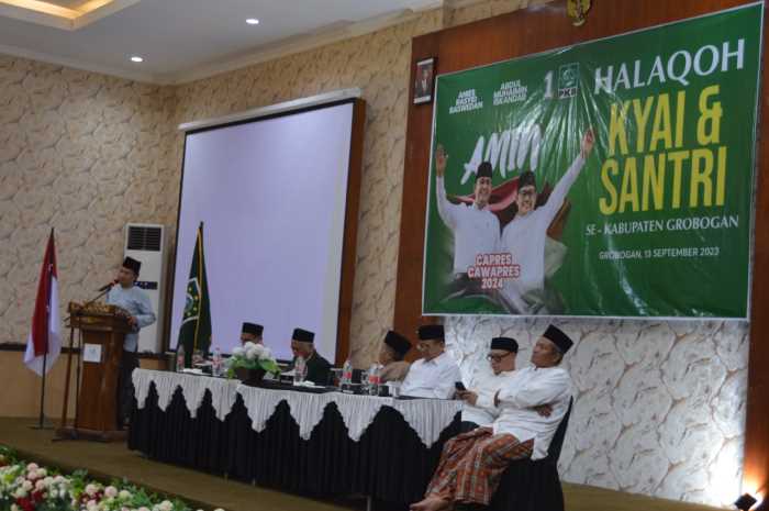 Halaqoh kiai dan santri untuk kemengan Anies - Muhaimin Iskandar.