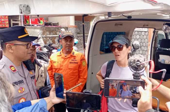 acinto Cornejo WNA asal Spanyol berhasil dievakuasi dari gunung Merapi Kabupaten Boyolali Jawa Tengah.