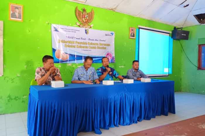 Kabid P2PP Dinpermades P2KB Sukardjo SKM MKes mengisi acara IPeKB di Desa Bogosari, Kecamatan Guntur.