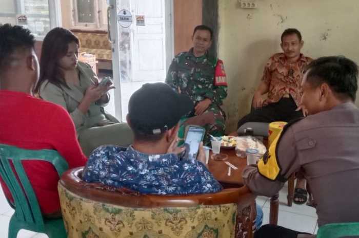 Pesan damai menjelang pilkades disampaikan jajaran aparat keamanan termasuk di Desa Karangrejo Kecamatan Wonosalam.