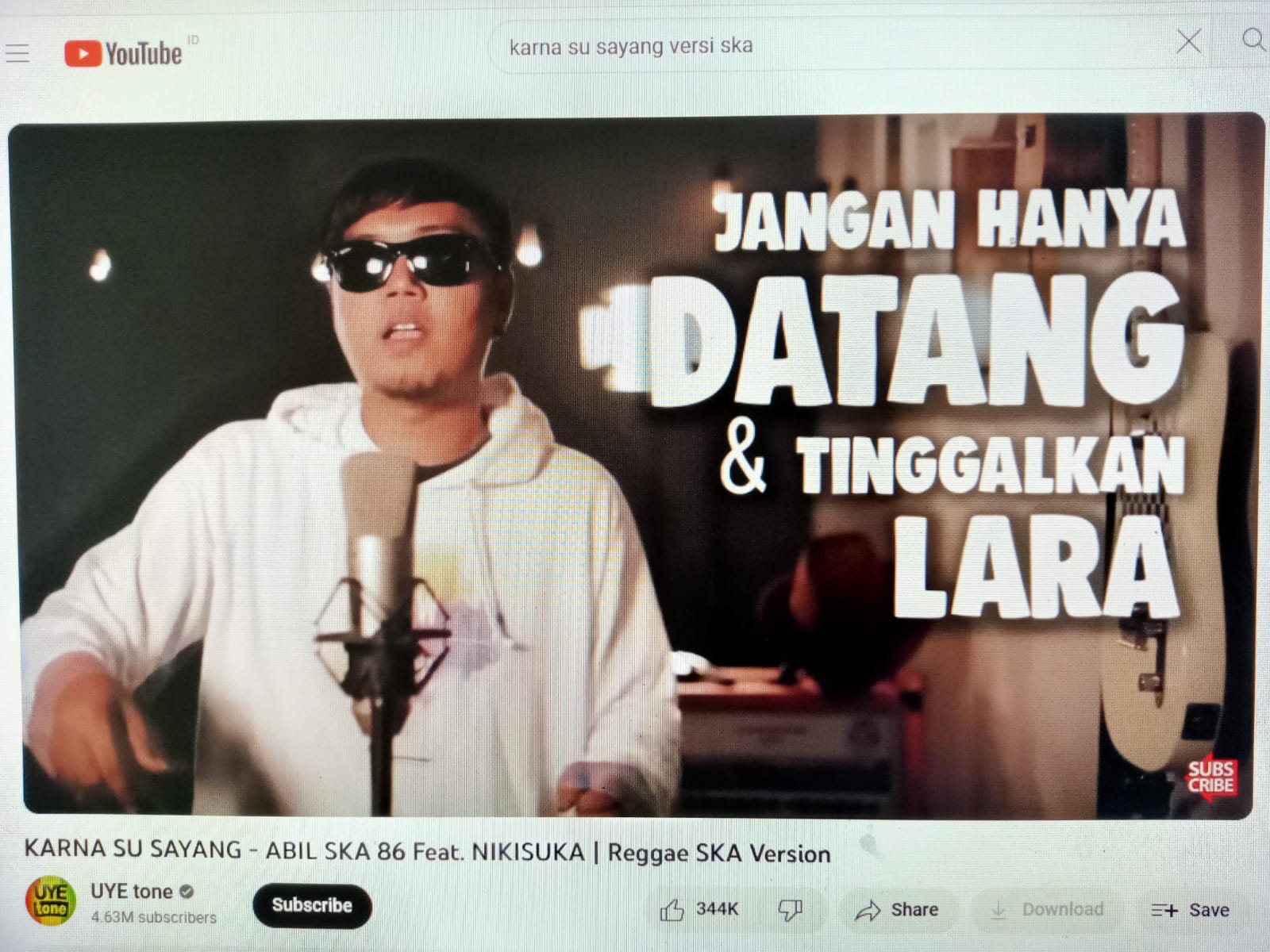 Source: Youtube UYE Tone Penampilan ABIL SKA86