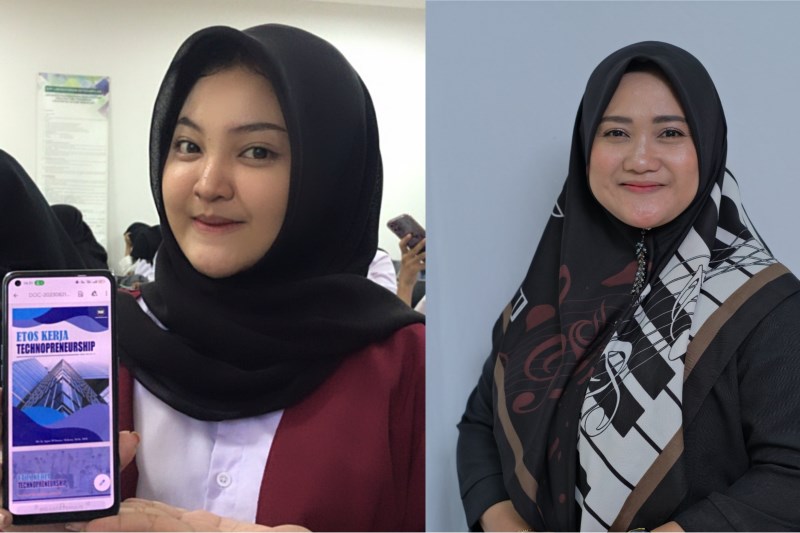 Yona Rahmawati (Mahasiswi PGSD Semester 3 Universitas Negeri Semarang) dan Dr. Eka Titi Andaryani, S.Pd., M.Pd. (Dosen PGSD FIPP, UNNES)