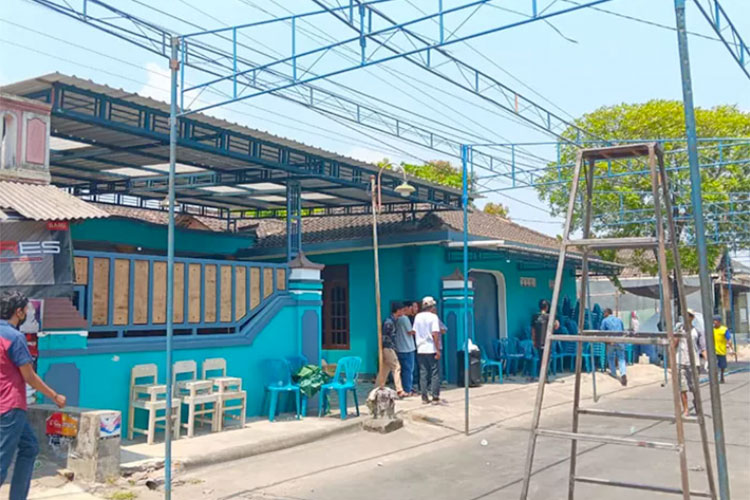 Rumah pasutri yang ditemukan meninggal dunia berpelukan di Desa Tegalrejo, Kecamatan Ceper.