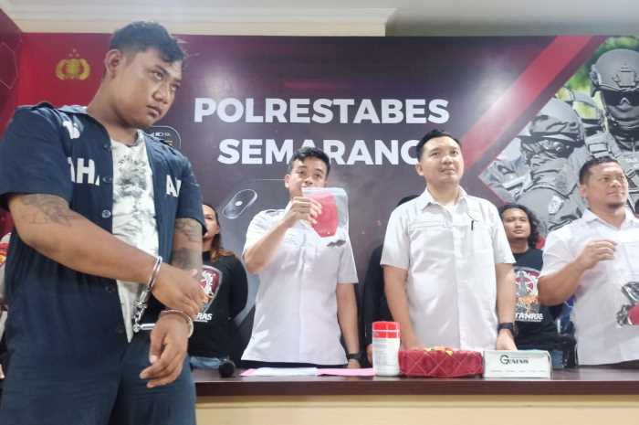 Adi Surono, 25, warga Kembangarum Semarang Barat harus kembali berurusan dengan kasus hukum di Polrestabes Semarang.