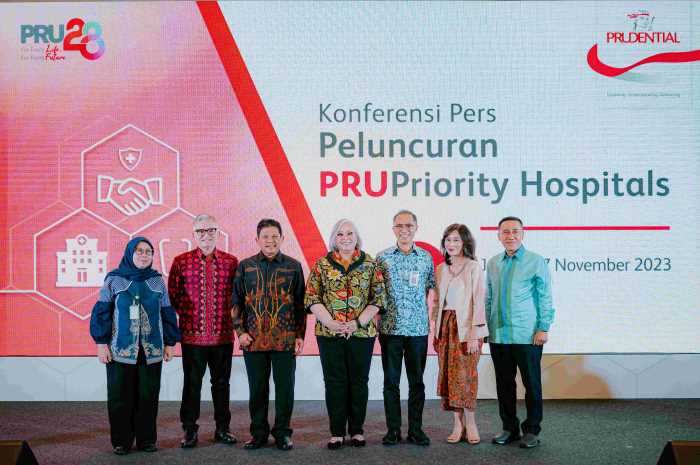 Prudential Indonesia resmi meluncurkan PRUPriority Hospitals dengan 142 mitra rumah sakit dan fasilitas kesehatan.