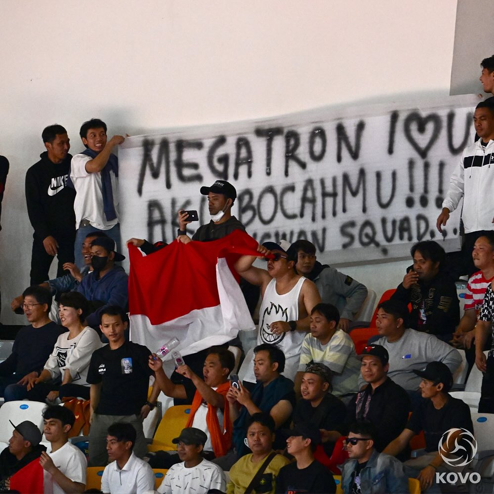 Suporter Indonesia yang mendukung Megawati hangestrii dan Red Sparks dinilai Tak Sportif