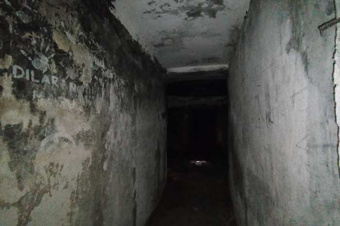Bunker berada di Kwarasan, Cacaban, Kota Magelang ini sekarang dihuni kelelawar. Aprilia Utami/Jawa Pos Radar Semarang