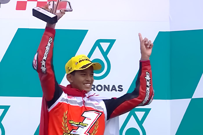 Veda Ega Pratama juara Asia Talent Cup 2023