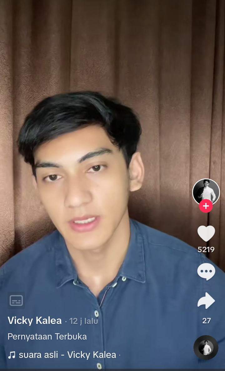 Pernyataan Terbuka permohonan maaf Vicky Kalea atas konten parodi