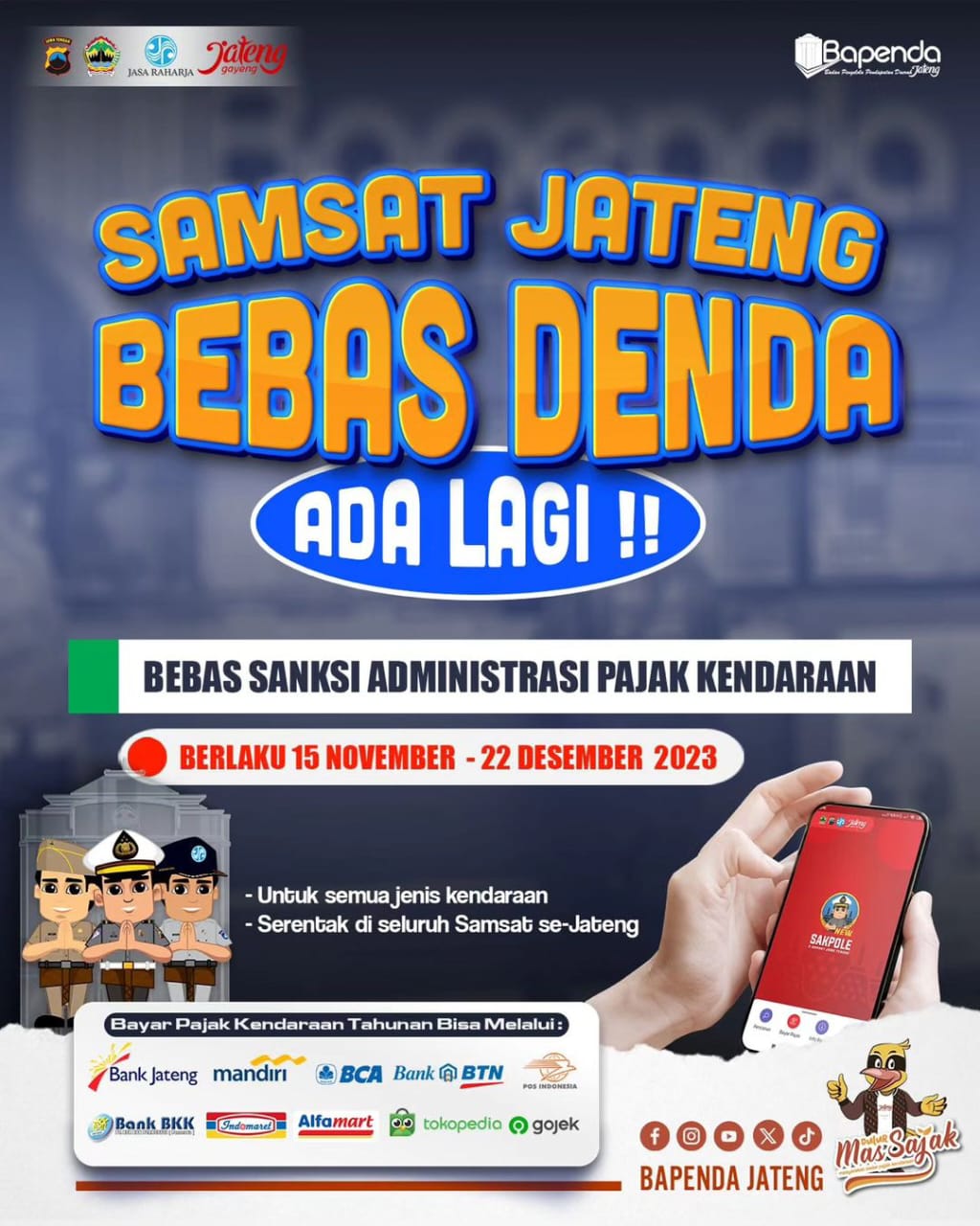 Samsat Jateng Bebas Denda