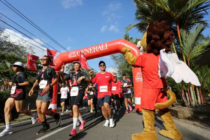 Aktivitas Generali Indonesia pada giat Borobudur Marathon 2023 di Magelang.&nbsp;