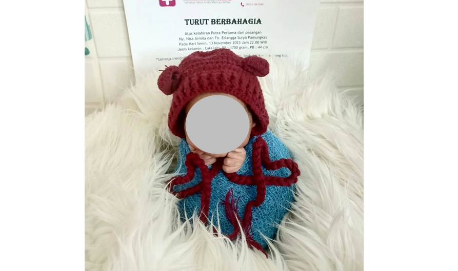 Bayi prematur yang meninggal dunia, diduga usai dijadikan konten newborn photography oleh bidan di klinik Alifa Tasikmalaya (IG: @nadiaanastasyasilvera)