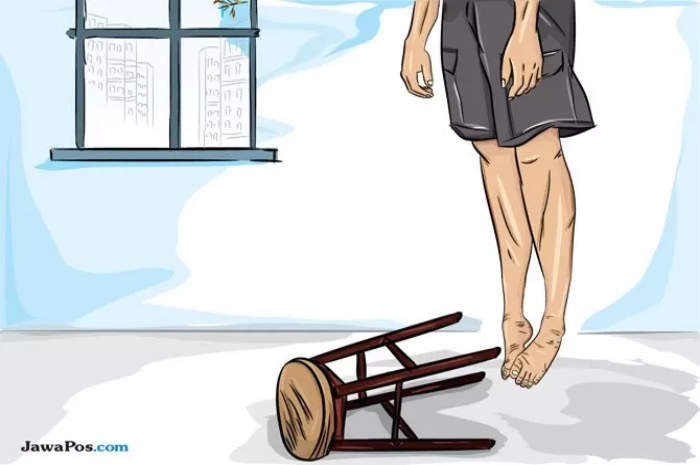 Ilustrasi bunuh diri. (Kokoh Praba/JawaPos.com)