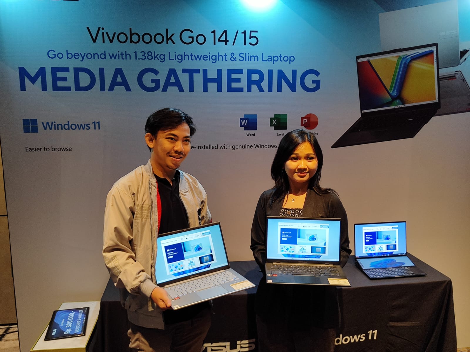 Produk ASUS Vivobook Go 14 tawarkan desain lebih ringkas.