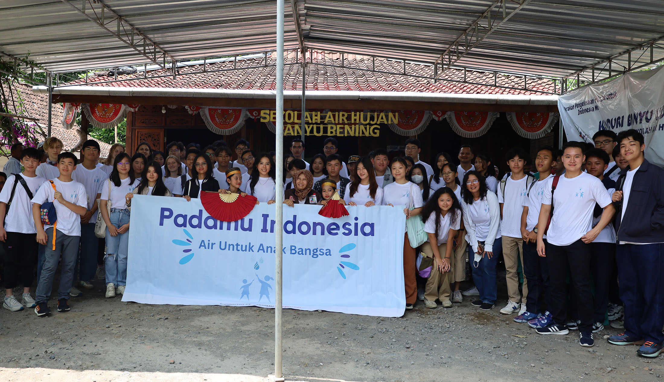 DI SLEMAN: Organisasi Padamu Indonesia melakukan studi lanjut ke Sekolah Air Hujan Banyu Bening, Dusun Tempursari, Desa Sardonoharjo, Kecamatan Ngaglik, Sleman.