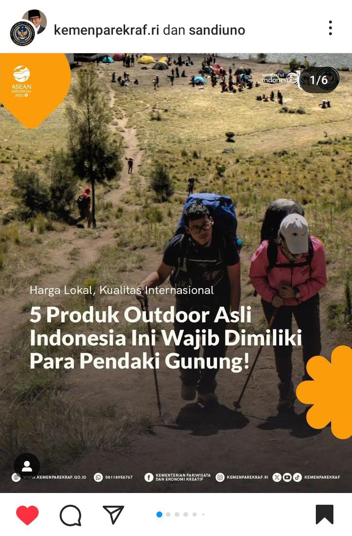 rekomendasi 5 produk outdoor
