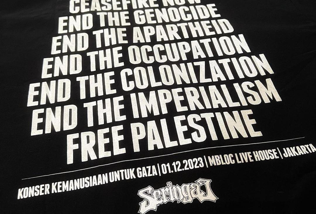 Seringai Rilis Kaos Merchandise yang Hasilnya Akan Didonasikan ke Gaza