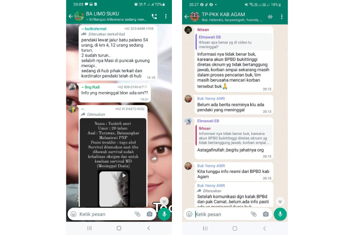 Tangkapan layar dari netizen yang berkomentar di media X