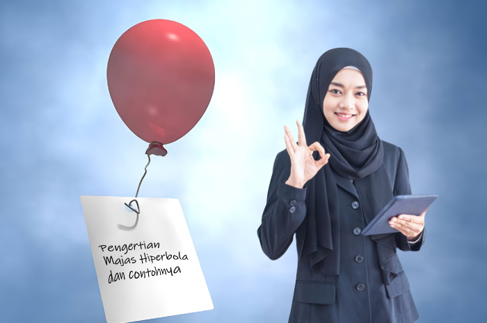 Ilustrasi tentang pengertian majas hiperbola beserta contoh dan ciri-cirinya.